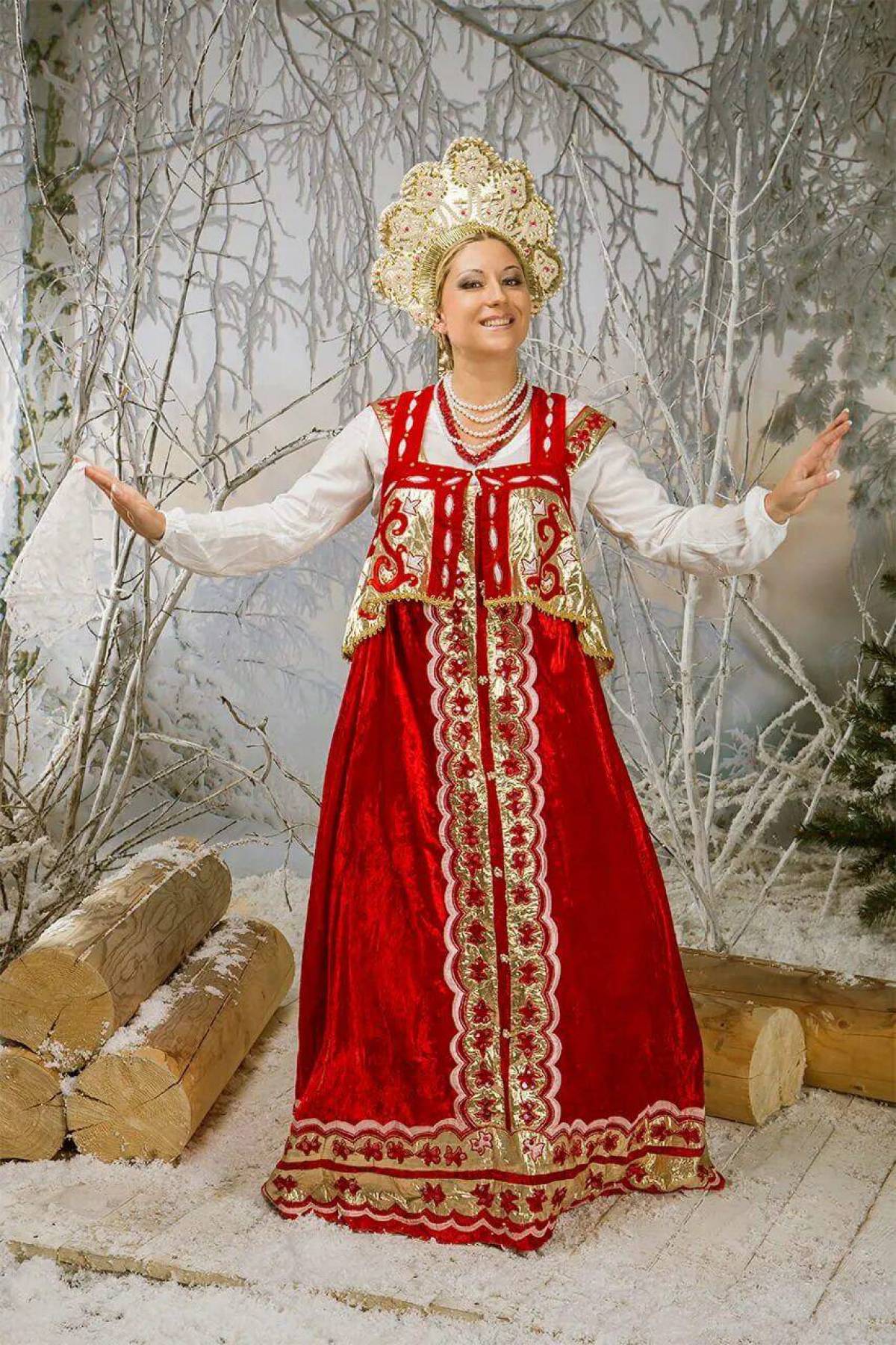 Girls in Slavic costumes in Piura